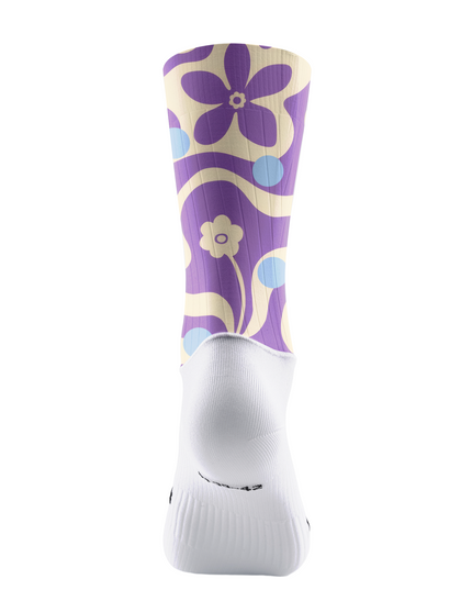 ROCKBROS Groovy Floral Wave Cycling Socks
