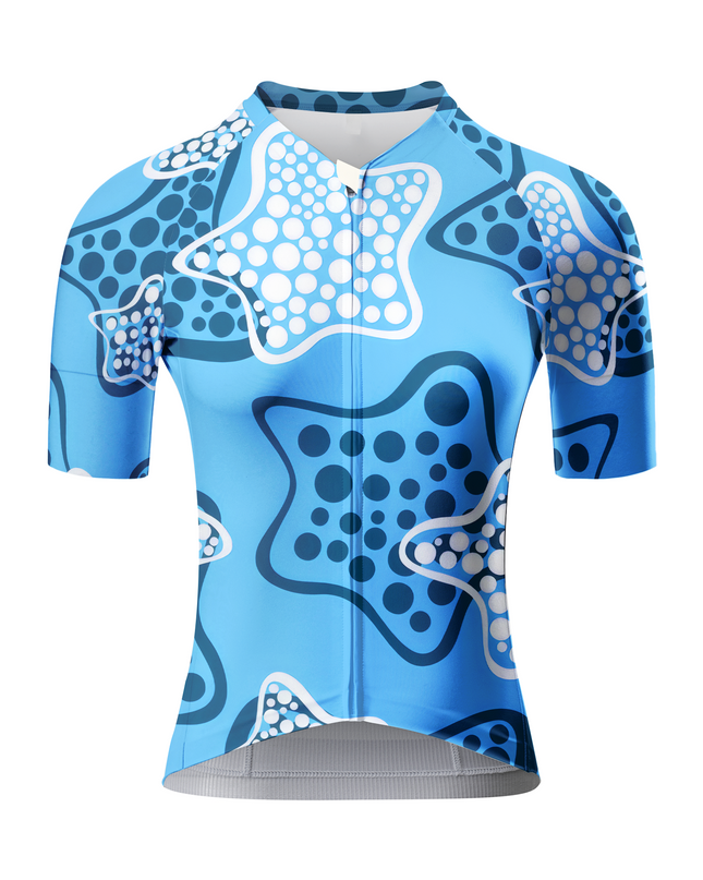 ROCKBROS Women's Starry Polka Dot Cycling Jersey