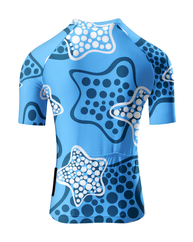 ROCKBROS Women's Starry Polka Dot Cycling Jersey
