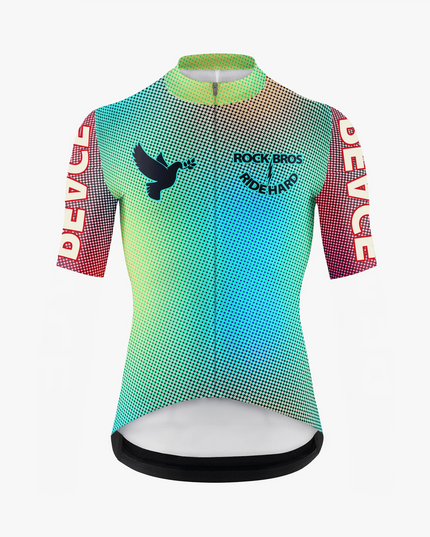 Men's Peace Dove Gradient Cycling Jersey