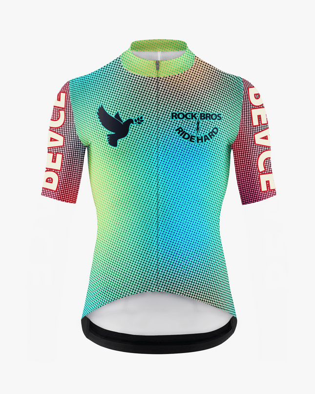 Men's Peace Dove Gradient Cycling Jersey