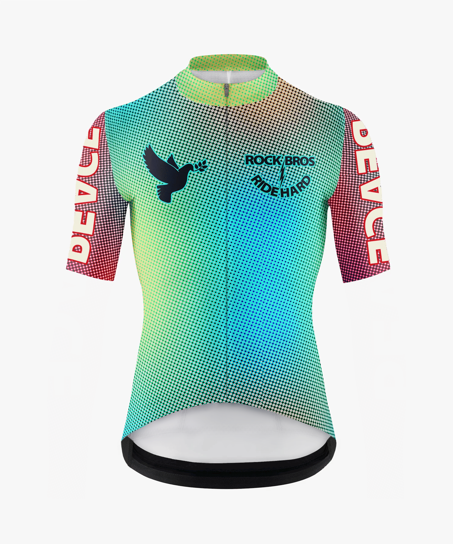 Men's Peace Dove Gradient Cycling Jersey