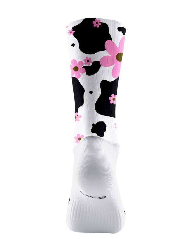ROCKBROS Cow-Print & Floral Cycling Socks