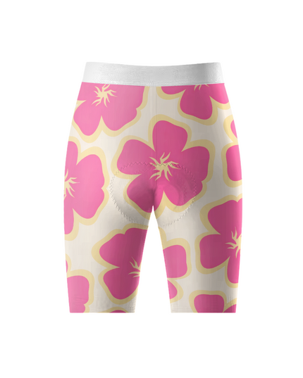 ROCKBROS Women's Groovy Floral Graphic Performance Cycling Shorts