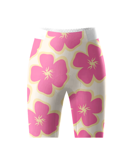 ROCKBROS Women's Groovy Floral Graphic Performance Cycling Shorts