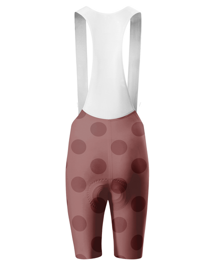 ROCKBROS Women's Retro Maroon Polka Dot Cycling Bibs