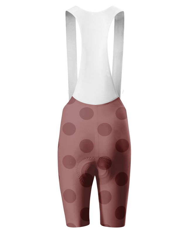 ROCKBROS Women's Retro Maroon Polka Dot Cycling Bibs