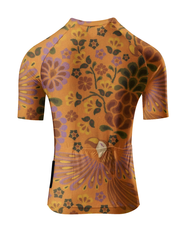 ROCKBROS Women's Wild Mustard Floral Bloom Cycling Jersey