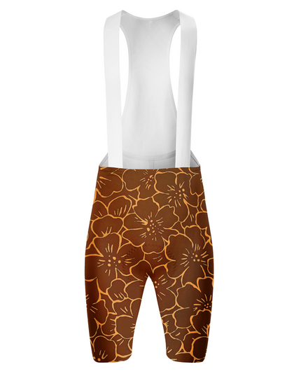 ROCKBROS Women's Golden Outline Floral Cycling Bibs