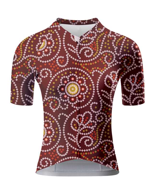 ROCKBROS Women's Traditional Bandhani Pro Aero Cycling Jersey