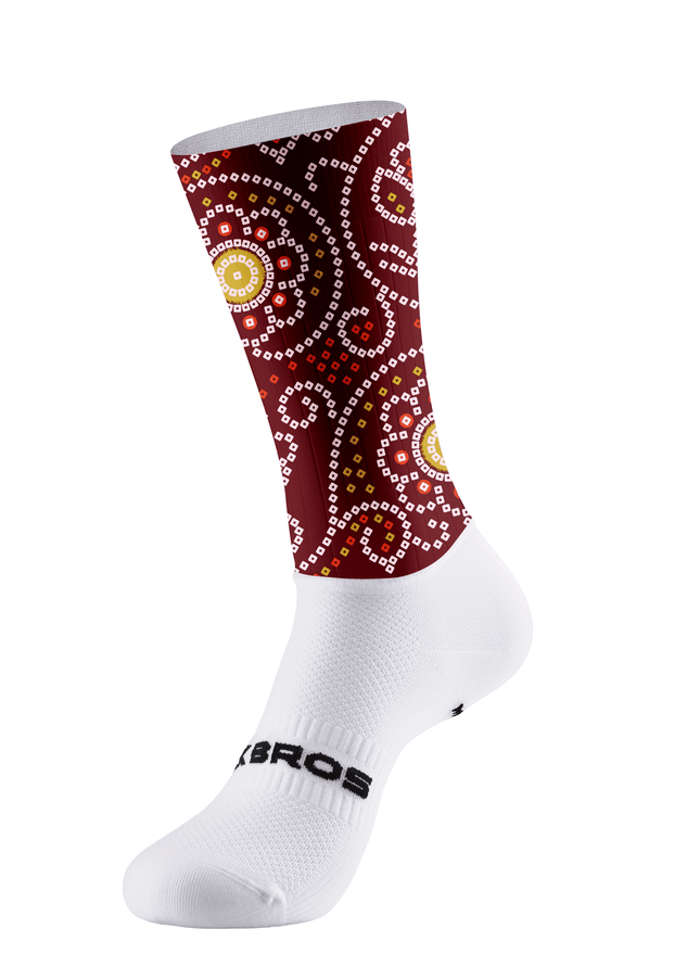 ROCKBROS Women's Traditional Bandhani Pro Aero Cycling Socks