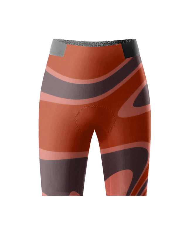 ROCKBROS Women's Abstract Flow Pro Aero Cycling Shorts