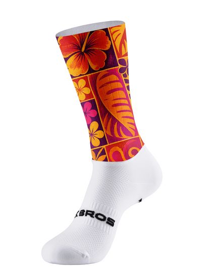 ROCKBROS Women's Tropical Sunset Pro Aero Cycling Socks