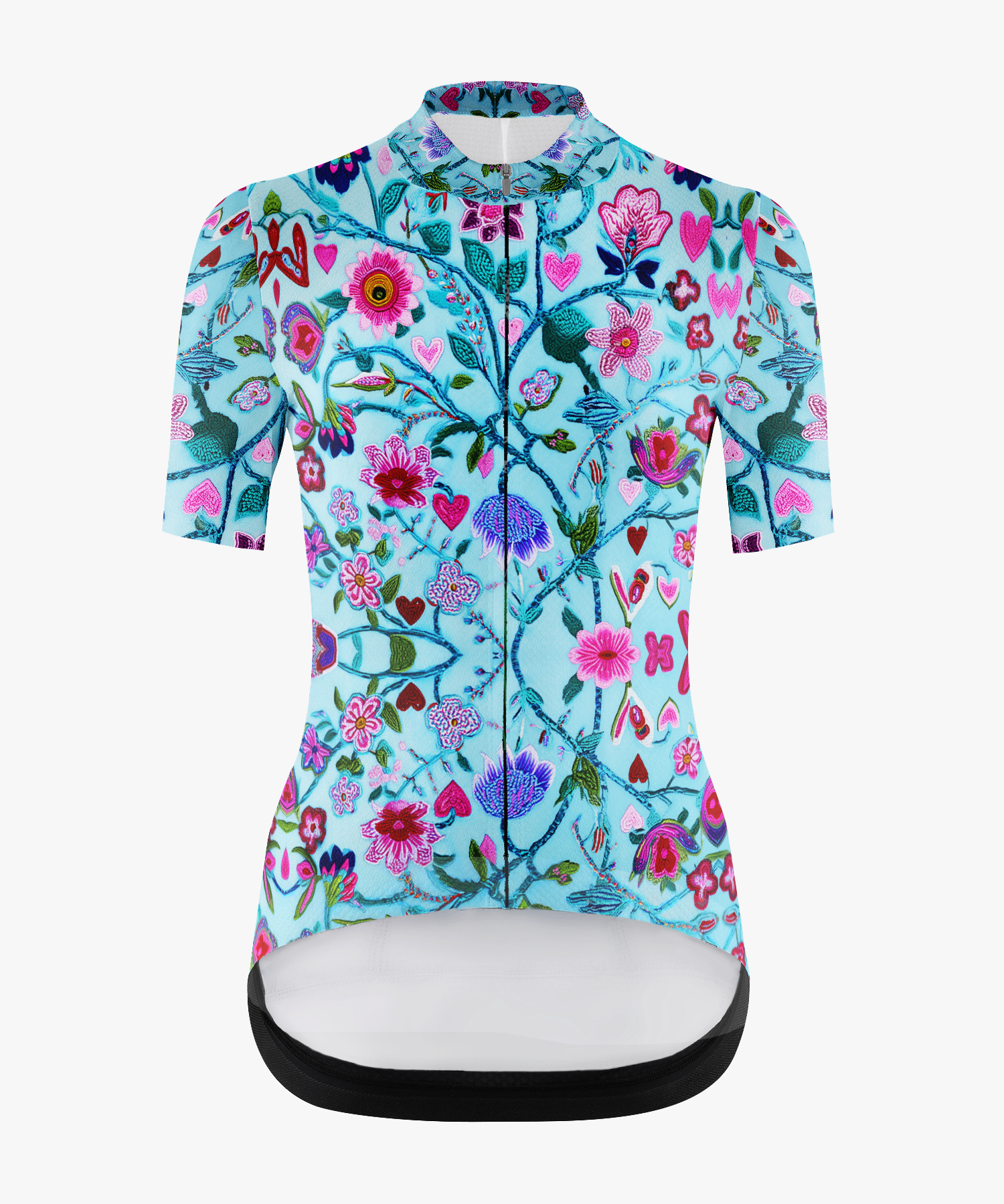 Women's Floral Short Sleeve Cycling Jersey