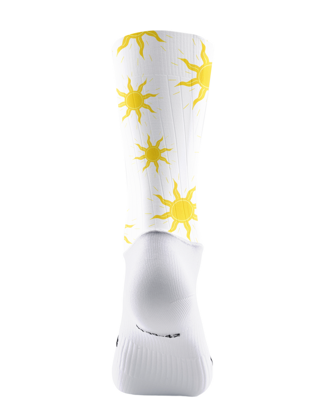 ROCKBROS Cycling Socks - Radiant Sun Graphic Performance Crew