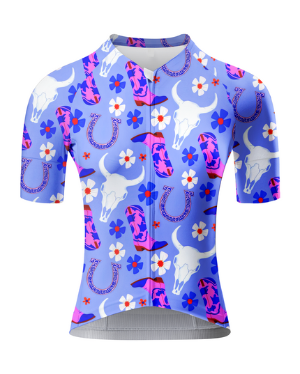 ROCKBROS Women's Cowgirl Floral Pro Aero Cycling Jersey