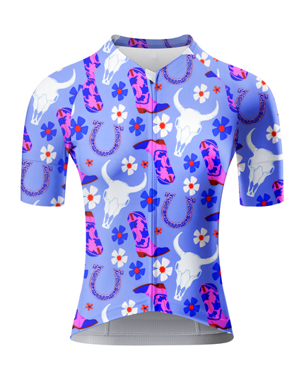 ROCKBROS Women's Cowgirl Floral Pro Aero Cycling Jersey