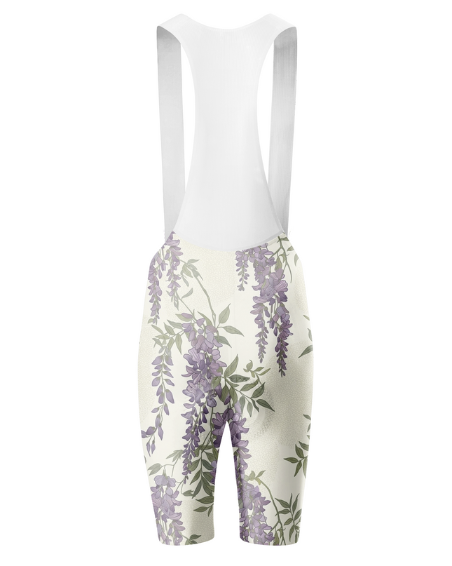 ROCKBROS Women's Wisteria Floral Print Padded Cycling Bib Shorts