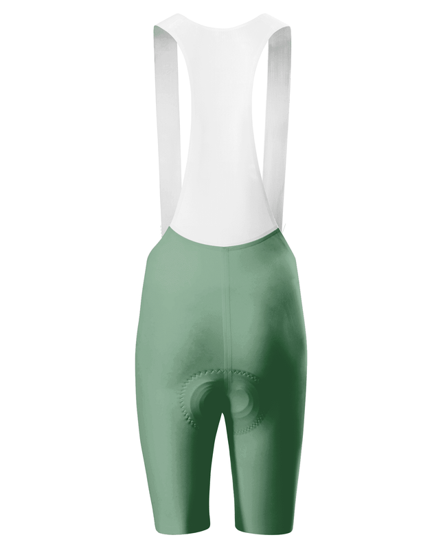 ROCKBROS Women's Solid Forest Green Cycling Bib Shorts