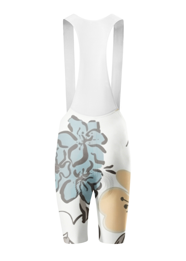 ROCKBROS Women's  Vintage Floral Padded Cycling Bibs
