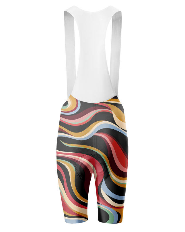 ROCKBROS Women's Retro Wave Padded Cycling Bib Shorts