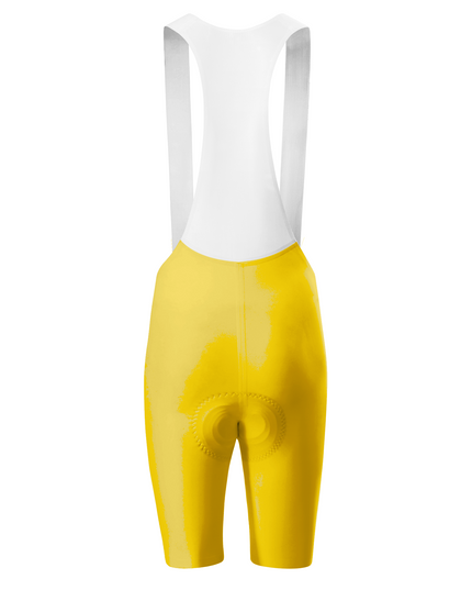 ROCKBROS Women's Vibrant Yellow Compression Cycling Bib Shorts
