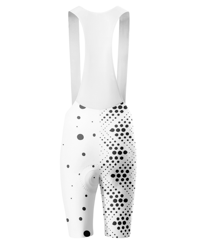 ROCKBROS Women's Modern Asymmetrical Black & White Polka Dot Cycling Set