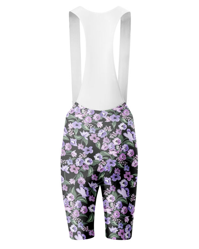 ROCKBROS Women's Dark Ditsy Floral Cycling Bib Shorts