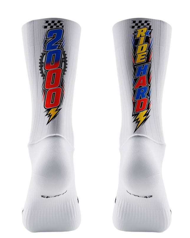 ROCKBROS City Sprint Retro Graphic Cycling Socks