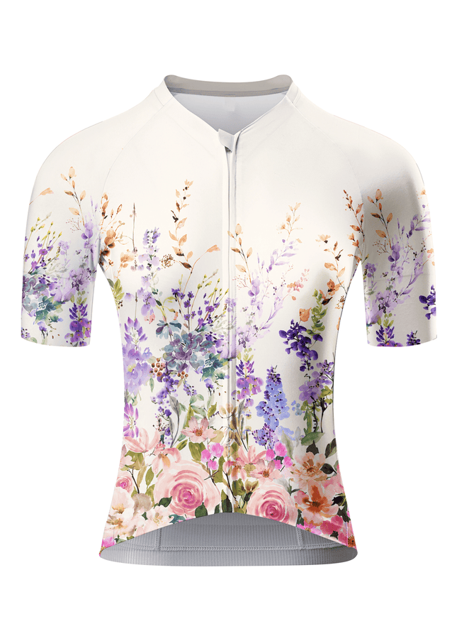 ROCKBROS Women's Watercolor Floral Cycling Jersey