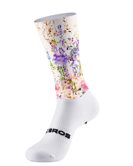 ROCKBROS Floral Watercolor Cycling Socks