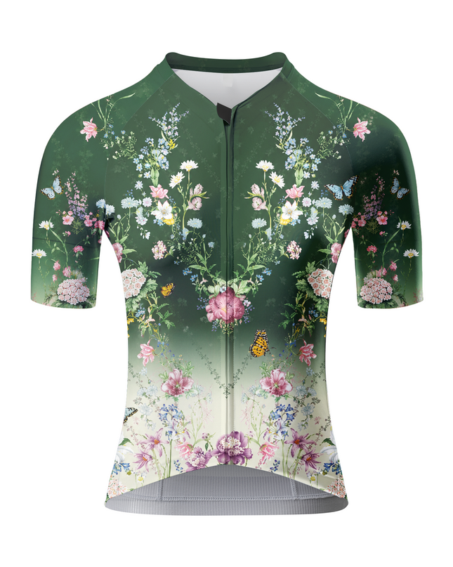 ROCKBROS Women's Emerald Butterfly Cycling Jersey