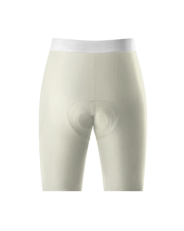 ROCKBROS Women's Cream Monochrome Matte Cycling Shorts