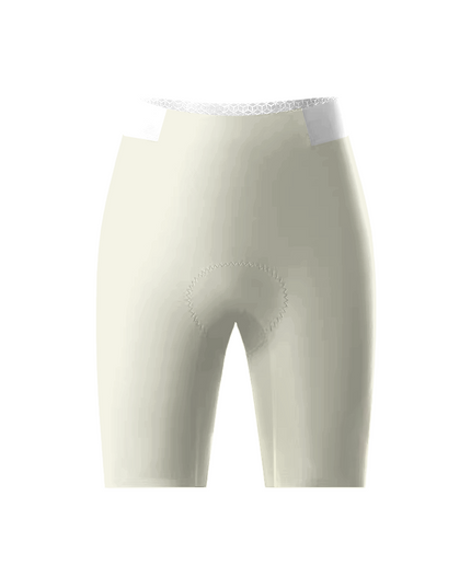 ROCKBROS Women's Cream Monochrome Matte Cycling Shorts