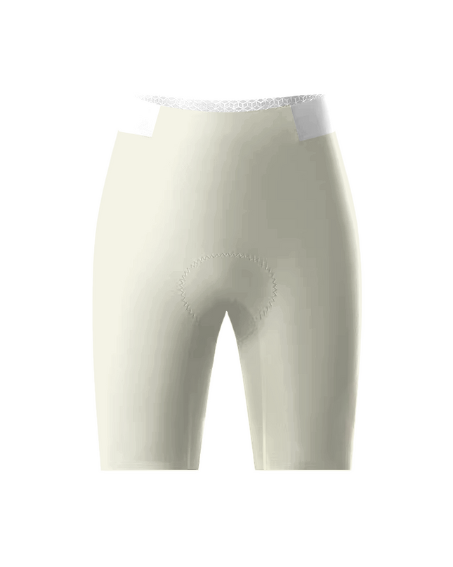 ROCKBROS Women's Cream Monochrome Matte Cycling Shorts