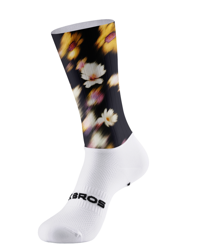 ROCKBROS Motion Blur Floral Cycling Socks