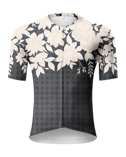 ROCKBROS Men's Dark Botanical Cycling Jersey