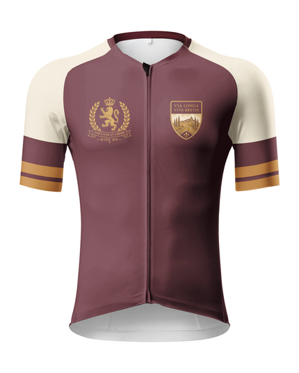 ROCKBROS Men's Royal Lion Crest Vintage Club Cycling Jersey