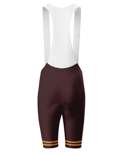 ROCKBROS Men's Heritage Burgundy Varsity Cycling Bibs