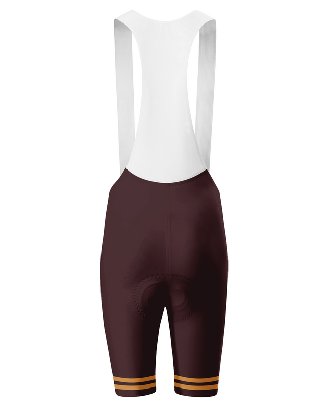 ROCKBROS Men's Heritage Burgundy Varsity Cycling Bibs