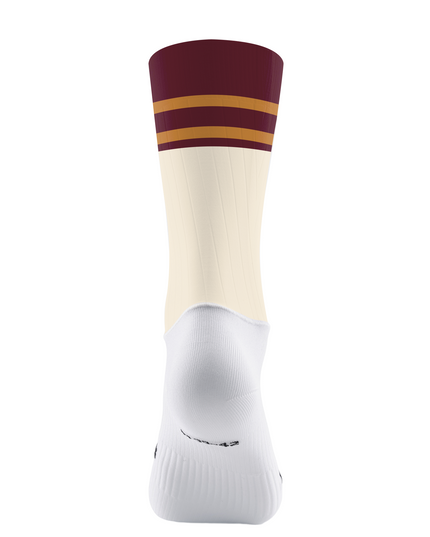 ROCKBROS Burgundy Varsity Stripe Cycling Socks