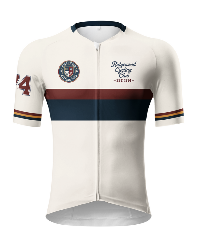 ROCKBROS Men's Ridgewood 1974 Retro Striped Cycling Jersey