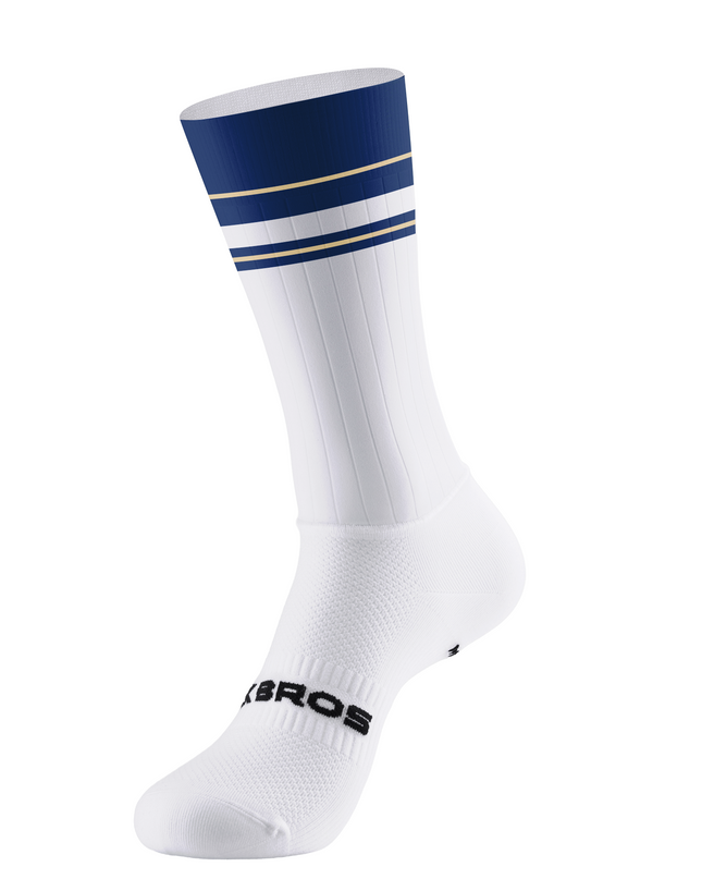 ROCKBROS Navy Retro Striped Cycling Socks