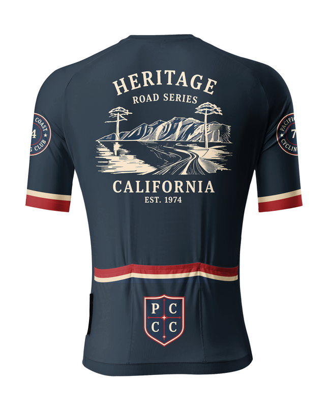 ROCKBROS Men's Pacific Coast Heritage Shield Cycling Jersey