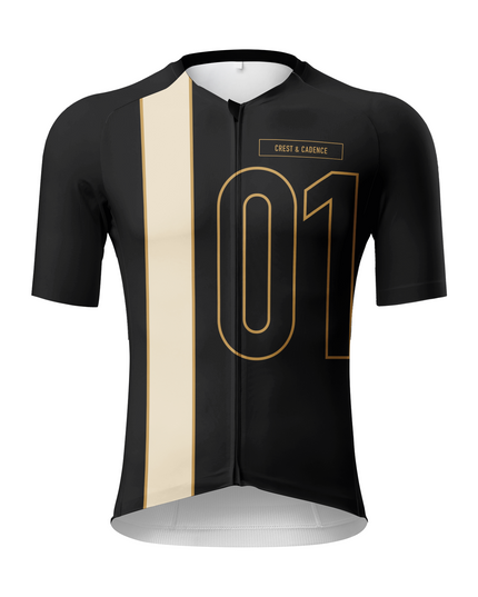ROCKBROS Men's Heritage "01" Track Stripe Cycling Jersey