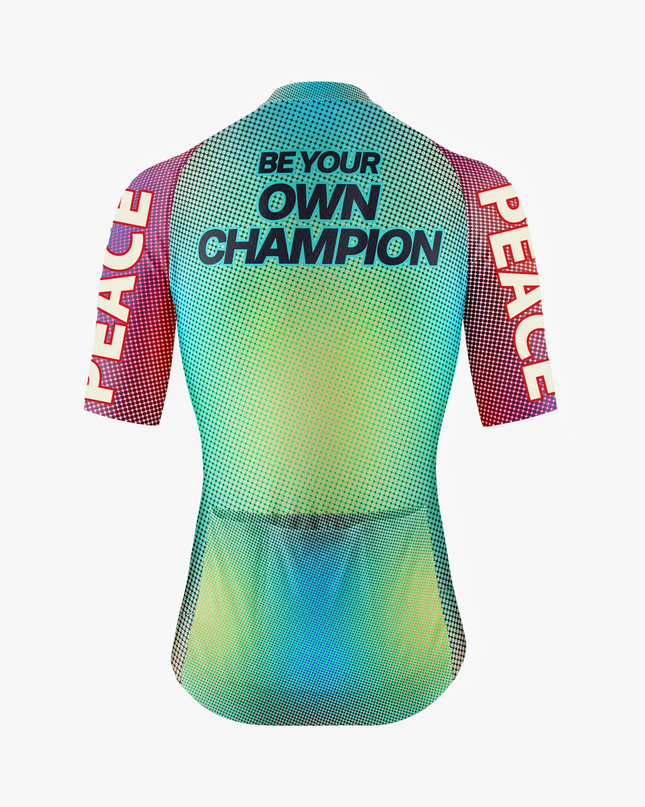Men's Peace Dove Gradient Cycling Jersey
