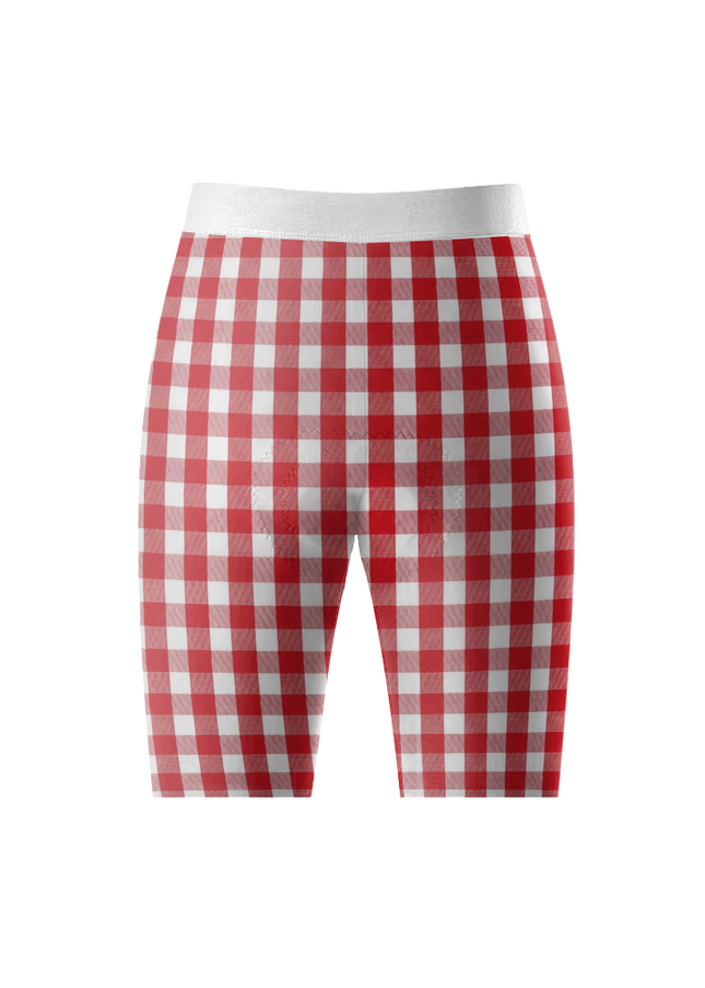 ROCKBROS Women's Red Gingham Floral Cycling Set