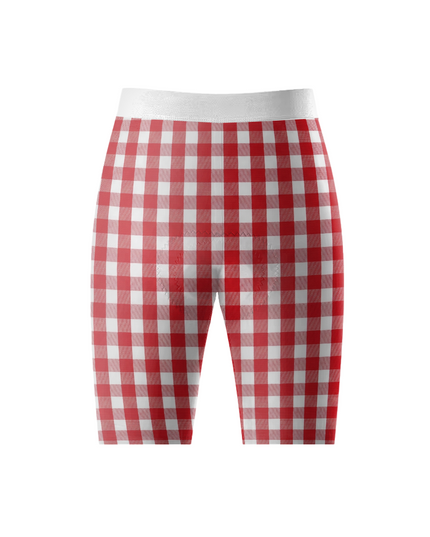 ROCKBROS Women's Red Gingham Floral Cycling Jersey
