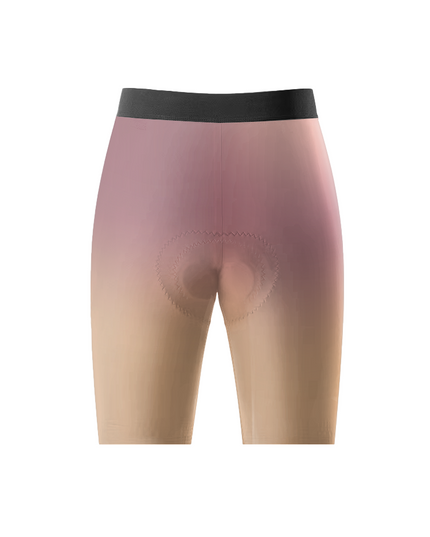 ROCKBROS Women's Elegant Mauve Nude Gradient Padded Cycling Shorts