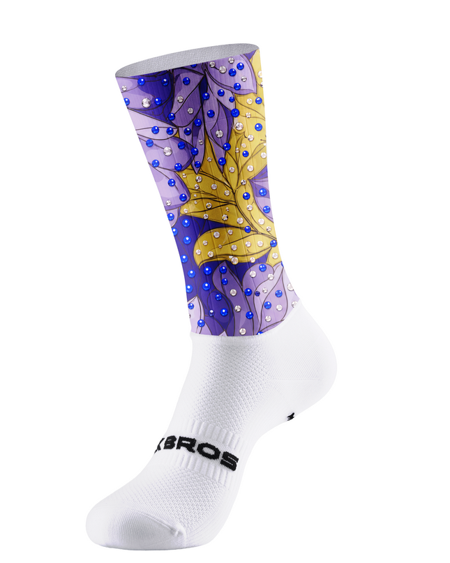 ROCKBROS Jeweled Floral Fantasy Cycling Socks